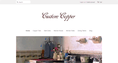 Desktop Screenshot of mycustomcopper.com